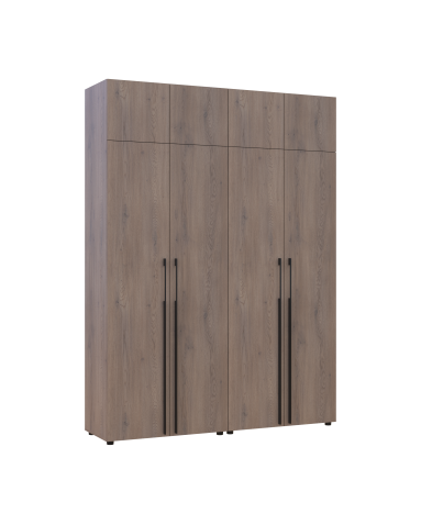 Kleiderschrank mit Aufsatz Doros Kasper Cremona Cannolo 2+2 Türen 180x50x245 (42005523)