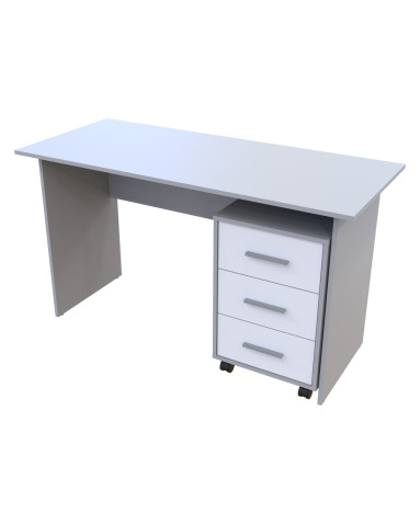 Computertisch Doros T3 Grau Weiß 120x60x78 (44900061)