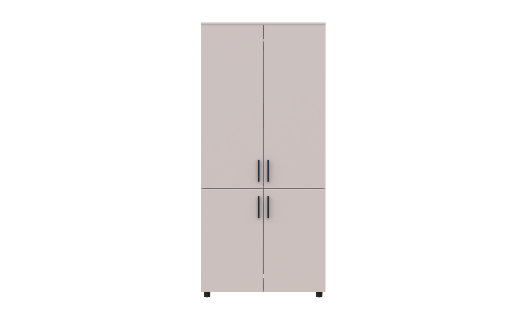 Kleiderschrank Doros Thorn Kaschmir 2 Türen Kleiderstange 90x51,6x200 (44900447)