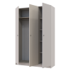 Kleiderschrank Doros Promo mit Drehtüren Kaschmir 3 Türen 135x48x204 (80737669)