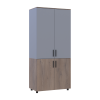 Kleiderschrank Doros Thorn Cremona Cannolo/Grau 2 Türen Kleiderstange 90x51,6x200 (44900455)