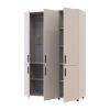 Kleiderschrank Doros Thorn Kaschmir 3 Türen Kleiderstange 135x51,6x200 (44900495)