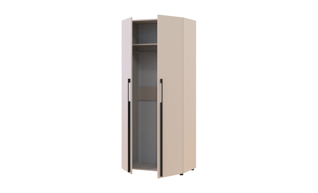 Kleiderschrank Doros Kasper Kaschmir 2 Türen 90x50x204 (44900547)