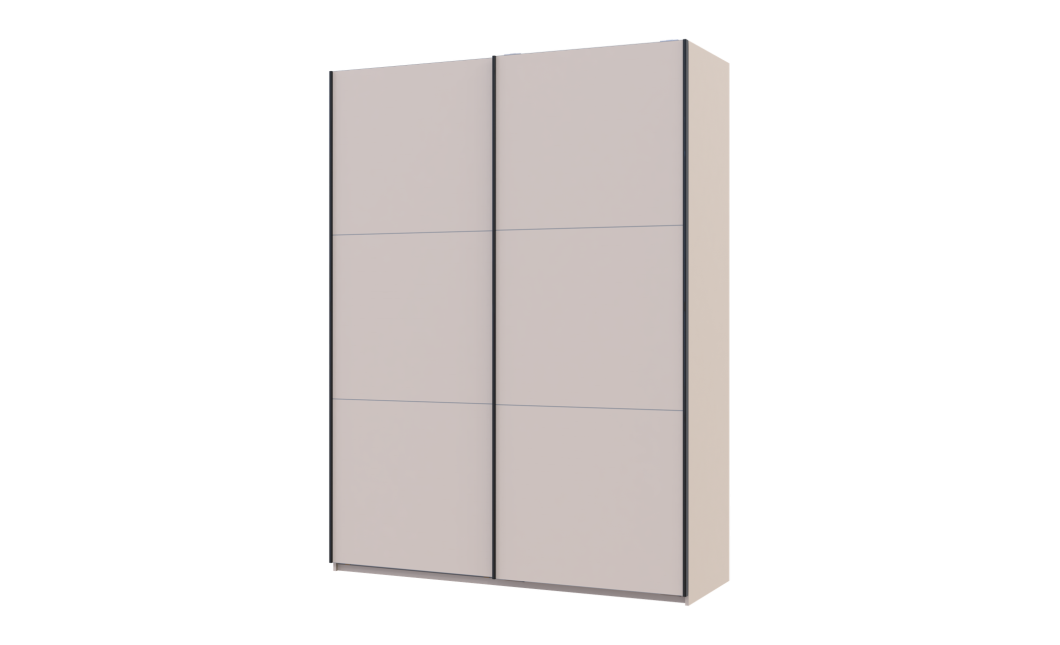 Kleiderschrank Doros G-Caiser Schiebetüren Kaschmir 2 Türen 180x60x240 (42005320)
