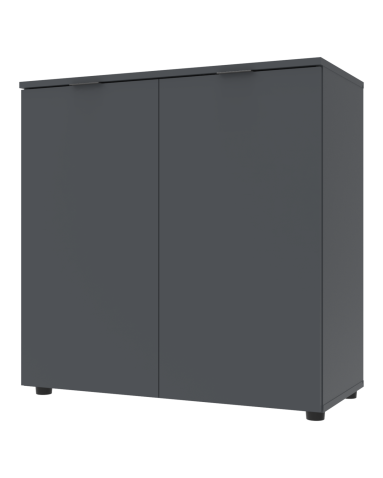 Kommode Doros Ron 3 Graphitgrau 2 Türen 80x38x81 (41516002)