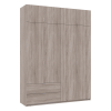 Kleiderschrank Doros Lukas Schiebetüren Sonoma Eiche 180x50x250 (80737731)