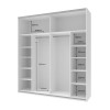 Kleiderschrank Doros G-Caiser Schiebetüren Weiß/Ewok Eiche Graphit 2 Türen 220x60x240 (44900390)
