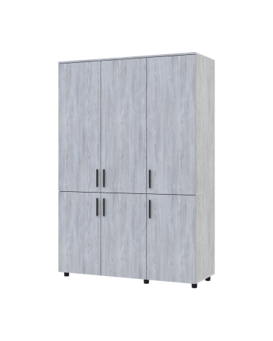 Kleiderschrank Doros Thorn Natti Kiefer 3 Türen Kleiderstange 135x51,6x200 (44900479)