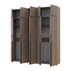 Kleiderschrank mit Aufsatz Doros Kasper Cremona Cannolo 2+3 Türen 225x50x245 (42005525)