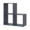 Regalsystem Doros Step 2x2 Graphitgrau offen 69x28,8x71,4 (41516157)