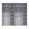 Kleiderschrank mit Aufsatz Doros Kasper Kaschmir 3+3 Türen 270x50x245 (42005526)