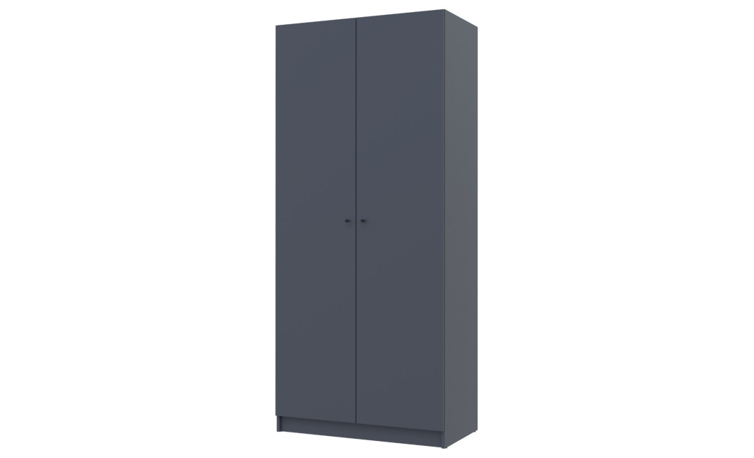 Kleiderschrank Doros Promo mit Drehtüren Anthrazit 2 Türen 90x48x204 (44900523)