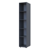 Kleiderschrank Doros Gelar Graphitgrau mit Spiegel 39x49,5x203,4 (44900244)