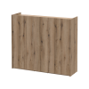 Schuhschrank Doros Kassel mit Spiegel Eiche Evoke 4 Türen 128×40×110 (42005501)