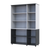Kleiderschrank Doros Thorn Anthrazit/Weiß 3 Türen Böden 135x51,6x200 (44900516)