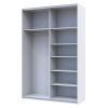 Kleiderschrank Doros G-Caiser Schiebetüren Weiß Ewok Eiche 2 Türen 160x60x240 (42005073)
