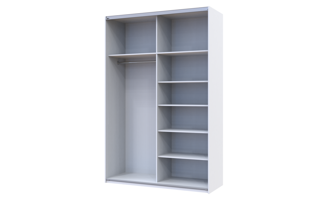 Kleiderschrank Doros G-Caiser Schiebetüren Weiß Ewok Eiche 2 Türen 160x60x240 (42005073)