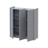 Regalböden Doros Kassel 2er-Set Grau 61,5x34,5x1,6 (41516228)