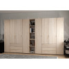 Kleiderschrank Doros Gelar Sonoma Eiche 4+4 Türen mit offenem Regal 348,2x49,5x203,4 (42005053)