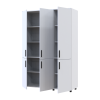 Kleiderschrank Doros Thorn Weiß 3 Türen Böden 135x51,6x200 (44900484)