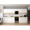 Küche Doros Leia 340x60x250 Weiß / Sonoma Eiche (81000007)