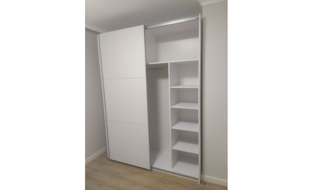 Kleiderschrank Doros G-Caiser Schiebetüren Weiß 2 Türen 180x60x240 (42002108)