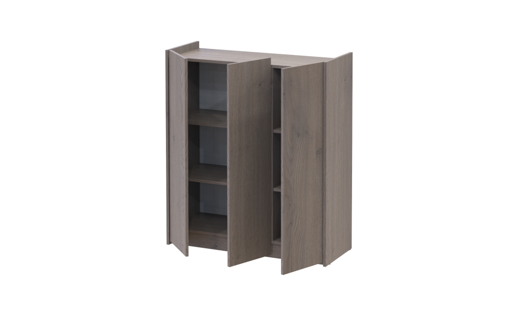 Kommode Doros Kassel Cannolo 3 Türen 97x40x110 (41516212)