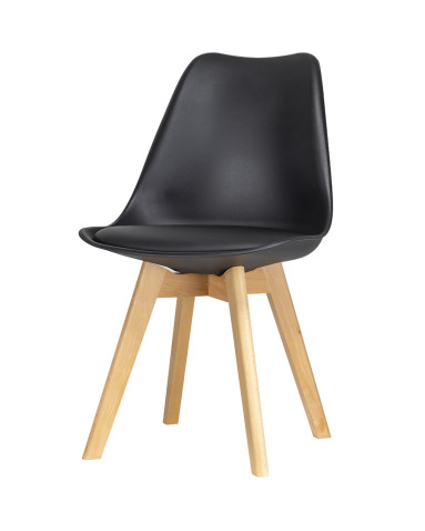 Stuhl Doros Bin Schwarz 49x43x84 (84110002)