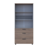 Kleiderschrank Doros Thorn Cremona Cannolo/Grau 2 Türen 3 Schubladen Kleiderstange 90x51,6x200 (44900457)