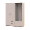 Drehtürenschrank Doros Rondi mit Kleiderstange Kaschmir 3 Türen 181x52x195 (42005392)