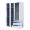 Kleiderschrank Doros Gelar Weiß 3 Türen mit Spiegel 155x49,5x203,4 (42002157)