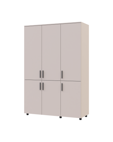 Kleiderschrank Doros Thorn Kaschmir 3 Türen Kleiderstange 135x51,6x200 (44900495)