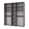 Kleiderschrank mit Aufsatz Doros Kasper Cremona Cannolo 2+3 Türen 225x50x245 (42005525)