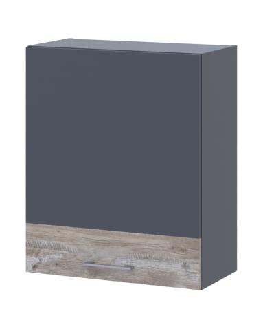 Leia Küche Doros M72_SZ60 Oberschrank rechts Graphitgrau Klondike Arbeitsplatte 60x31x72 (80359569.4)