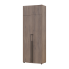 Kleiderschrank mit Aufsatz Doros Kasper Cremona Cannolo 2 Türen 90x50x245 (42005519)