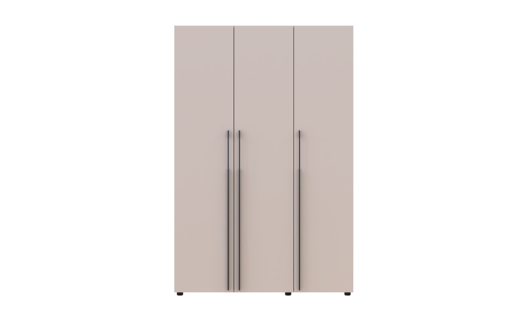 Kleiderschrank Doros Kasper Kaschmir 3 Türen 135x50x204 (44900549)