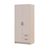 Kleiderschrank Doros Rondi mit Drehtüren Kaschmir 2 Türen 82x52x195 (80738467)