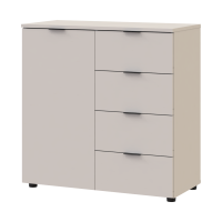 Kommode Doros Ron 1 Kaschmir 1 Türen 4 Schubladen 80x38x81 (41516043)