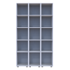 Kleiderschrank Set Doros Gelar Weiß mit 3 Spiegeln 117x49,5x203,4 (42002166)
