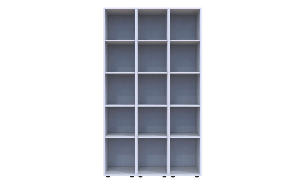Kleiderschrank Set Doros Gelar Weiß mit 3 Spiegeln 117x49,5x203,4 (42002166)
