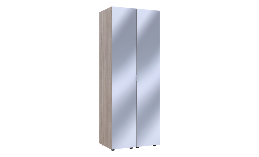 Kleiderschrank Set Doros Gelar Sonoma Eiche mit 2 Spiegeln 78x49,5x203,4 (42002165)