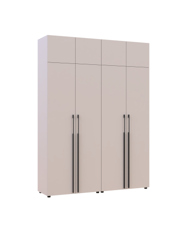 Kleiderschrank mit Aufsatz Doros Kasper Kaschmir 2+2 Türen 180x50x245 (42005522)