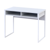 Schreibtisch Doros Bart Weiß mit Ablage 100x55x78,1 (41510124)