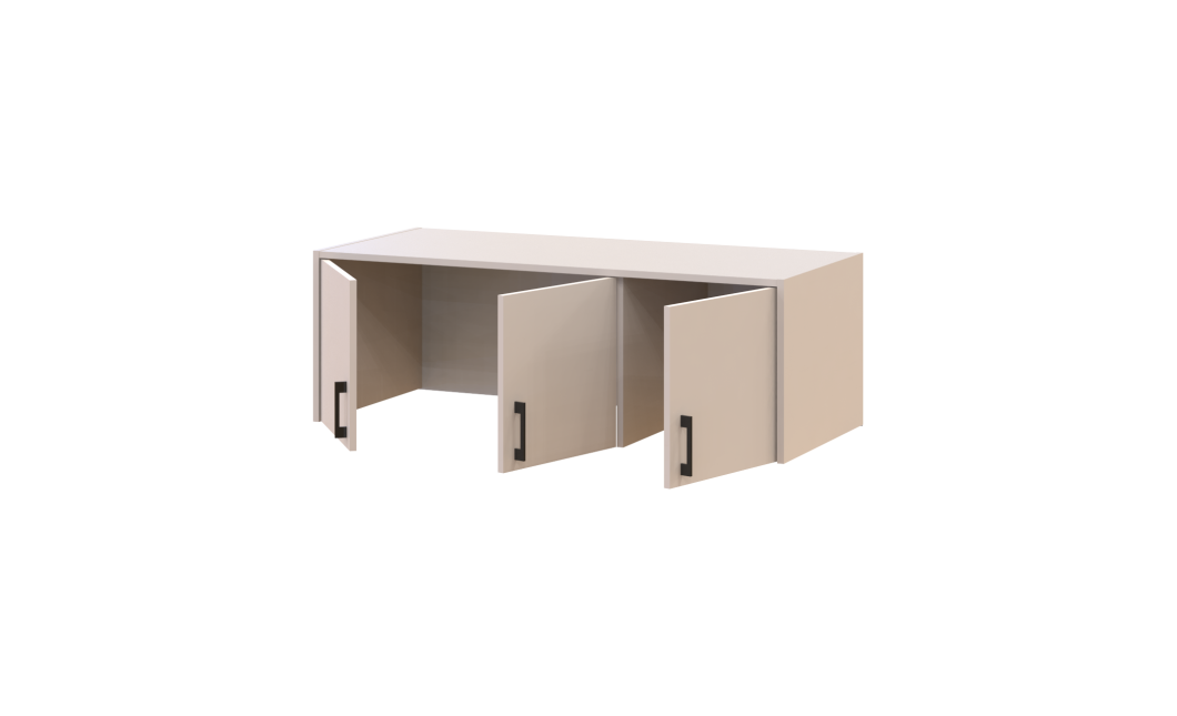 Anbauschrank Doros Rondi Kaschmir 3 Türen 121х52х41 (80738476)