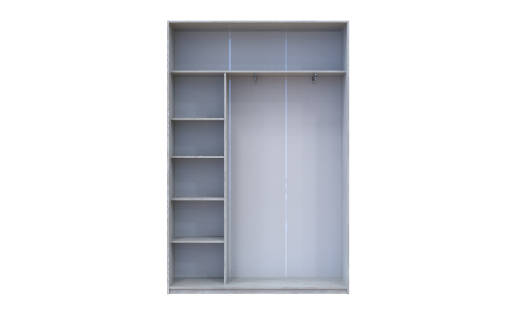 Kleiderschrank Doros City Light Natti Luc Schiebetüren 2 Türen 120x60x225 (80736494)