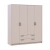 Kleiderschrank Doros Rondi mit Drehtüren Kaschmir 4 Türen 160x52x195 (80738477)
