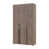 Kleiderschrank mit Aufsatz Doros Kasper Cremona Cannolo 3 Türen 135x50x245 (42005521)