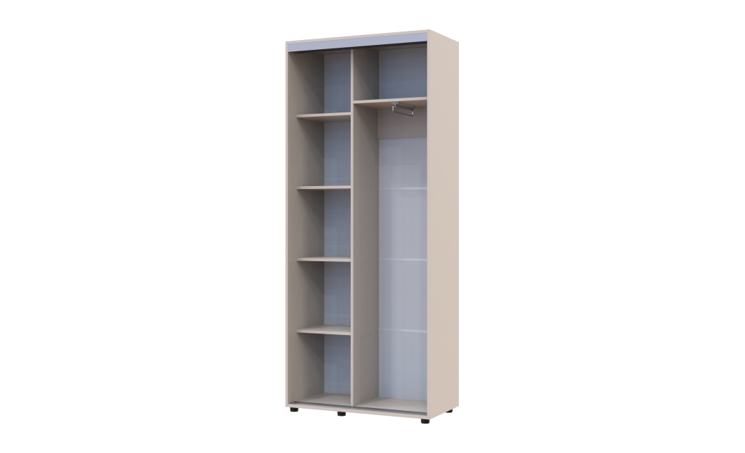 Kleiderschrank Doros Sigma Slim Schiebetüren Kaschmir 2 Türen 100x45x214.4 (42005444)