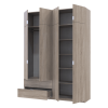 Kleiderschrank Doros Lukas Schiebetüren Sonoma Eiche 180x50x250 (80737731)