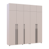 Kleiderschrank mit Aufsatz Doros Kasper Kaschmir 2+3 Türen 225x50x245 (42005524)
